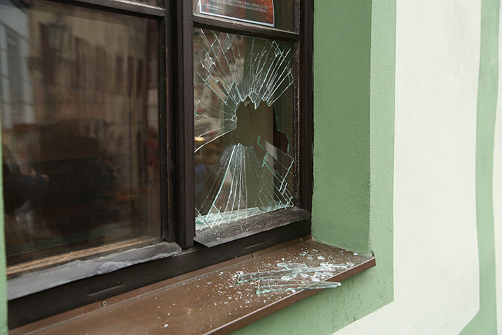 A2B Glass are able to board up broken windows while they are being repaired in Bolsover.
